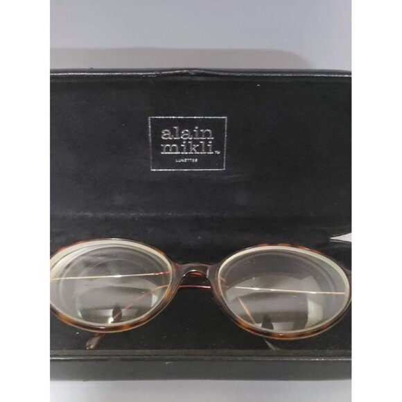 Vintage Alain Mikli Tortoise Frame Eyeglass with Hard Case - Picture 3 of 10